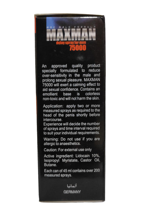 Maxman Delay Spray | Best Timing Spray For Men 45ml | Timing Spray